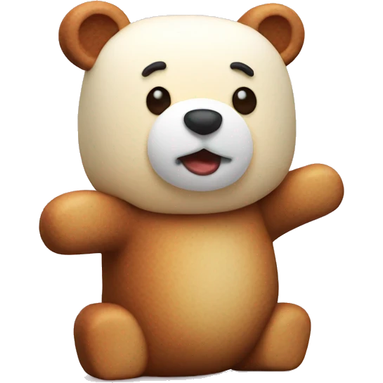 Bear-shaped marshmallows emoji