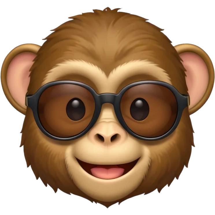  monkey with sun glasses  emoji