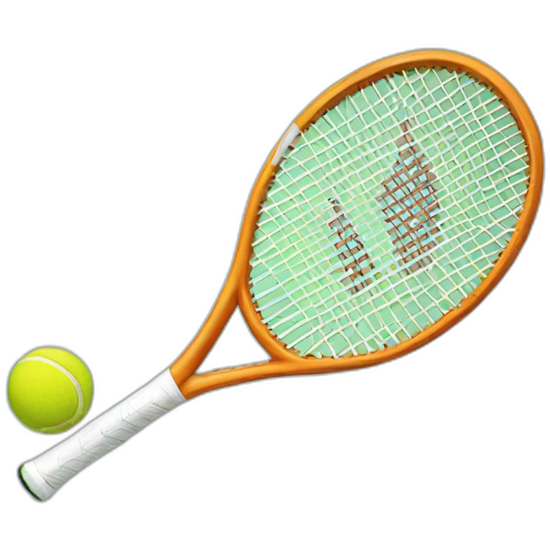 tennis racket with ball emoji