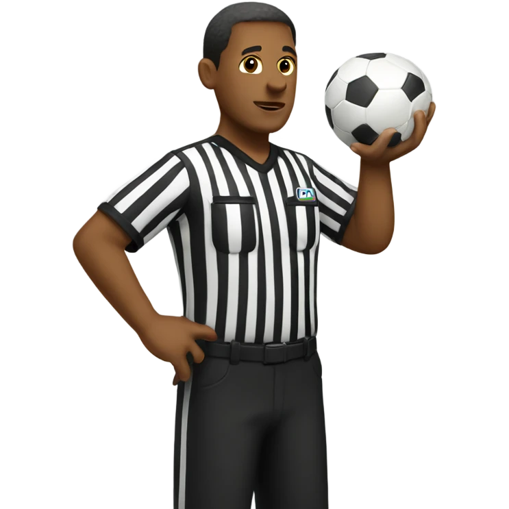 Soccer referee emoji