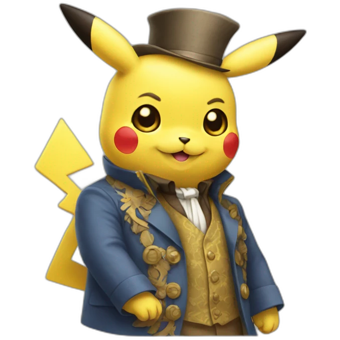 rich pikachu emoji