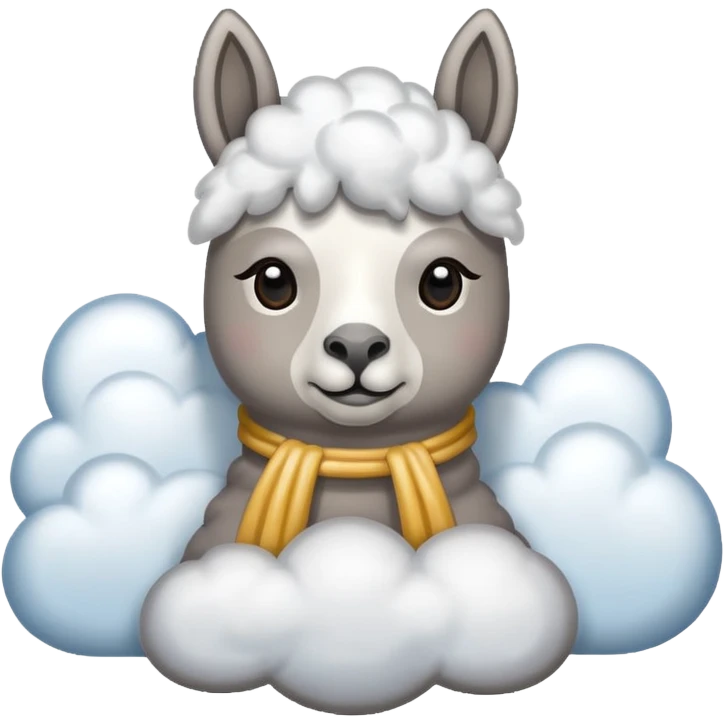 cloud patterned lama emoji