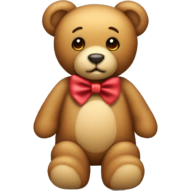 teddy bear with bow emoji