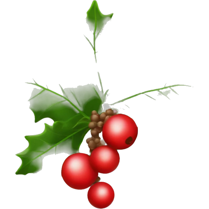 Holly berry emoji