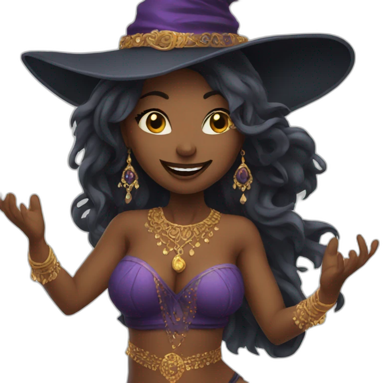 witch doing belly dance emoji