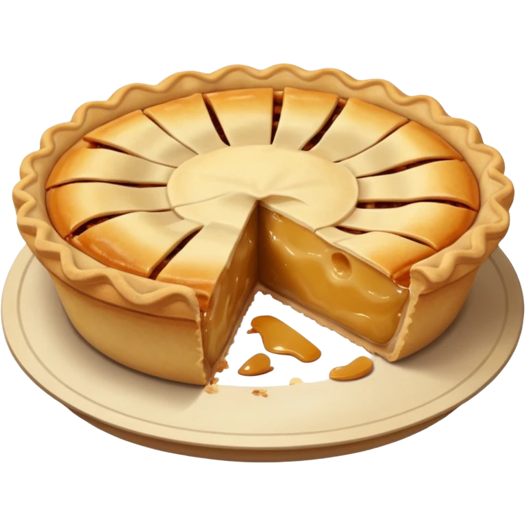 beige pie  emoji
