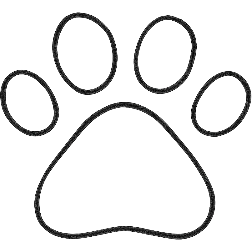 sketchy and simple paw emoji emoji
