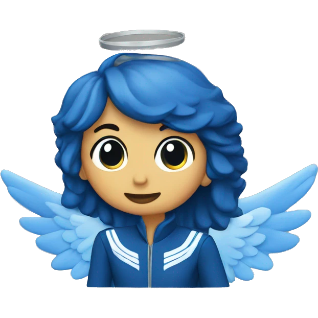 Blue angel emoji