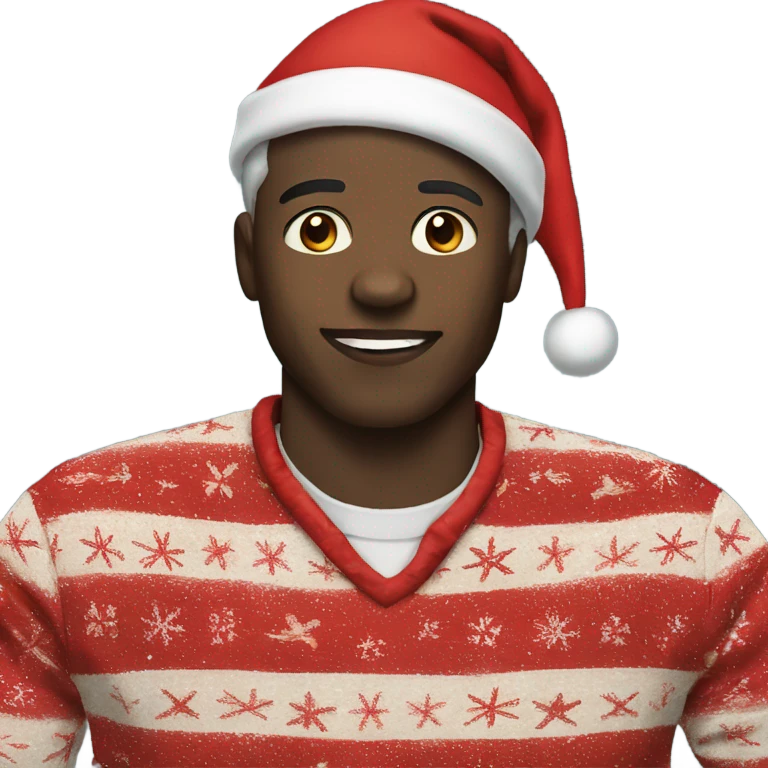Black people on Christmas Eve emoji