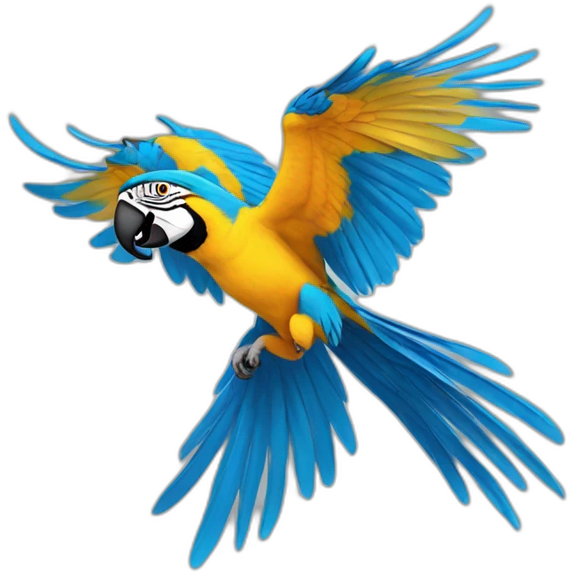 Blue And Gold Macaw Flying emoji