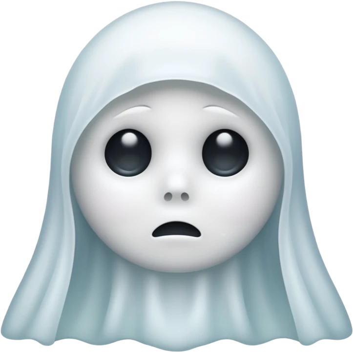 sad ghost emoji