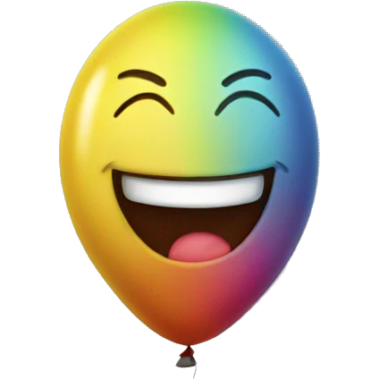 Happy balloon emoji