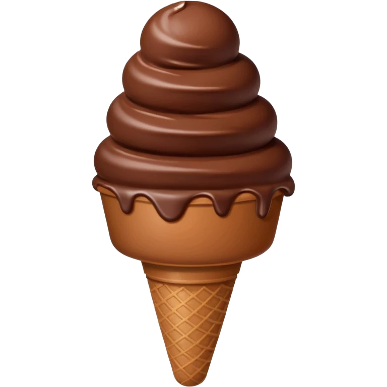 Choclate ice cream emoji