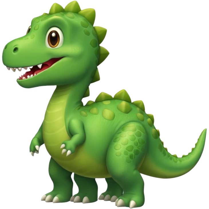  cute green color dinosaur emoji