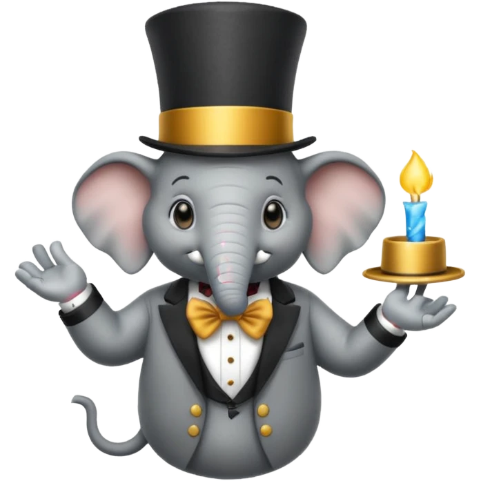 magician elephant emoji