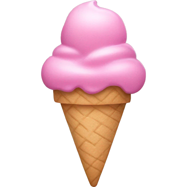 Pink icecream  emoji
