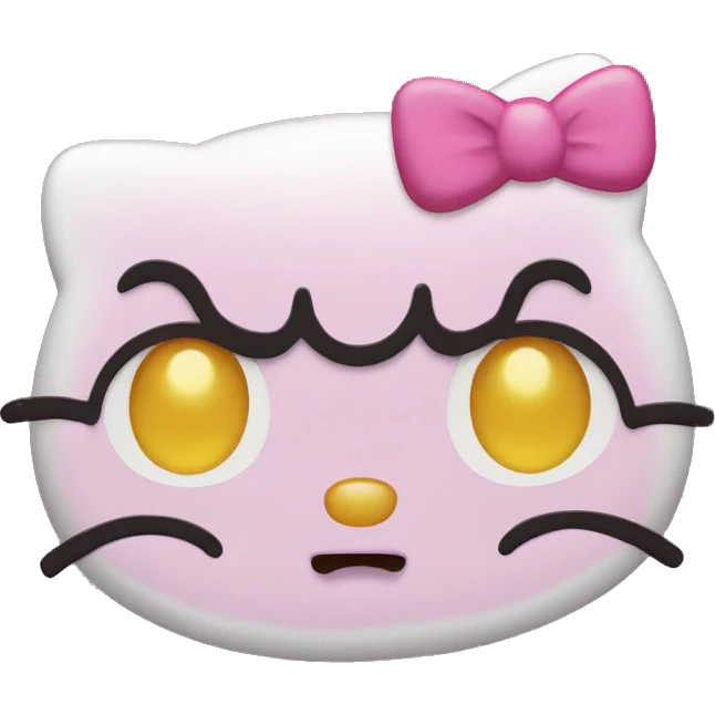mad hello kitty face sanrio emoji