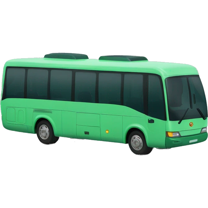Autobús verde emoji