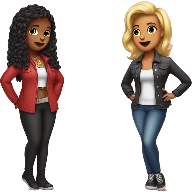 Big 🎤 vs Big 💋 emoji