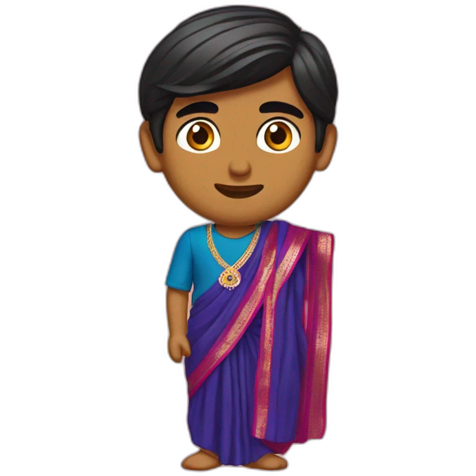 Rishi Sunak wearing a sari emoji