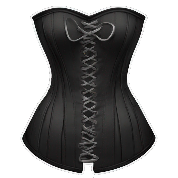black y2k corset emoji