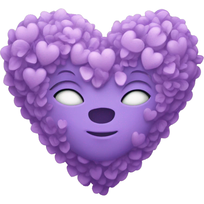 Lilac heart emoji