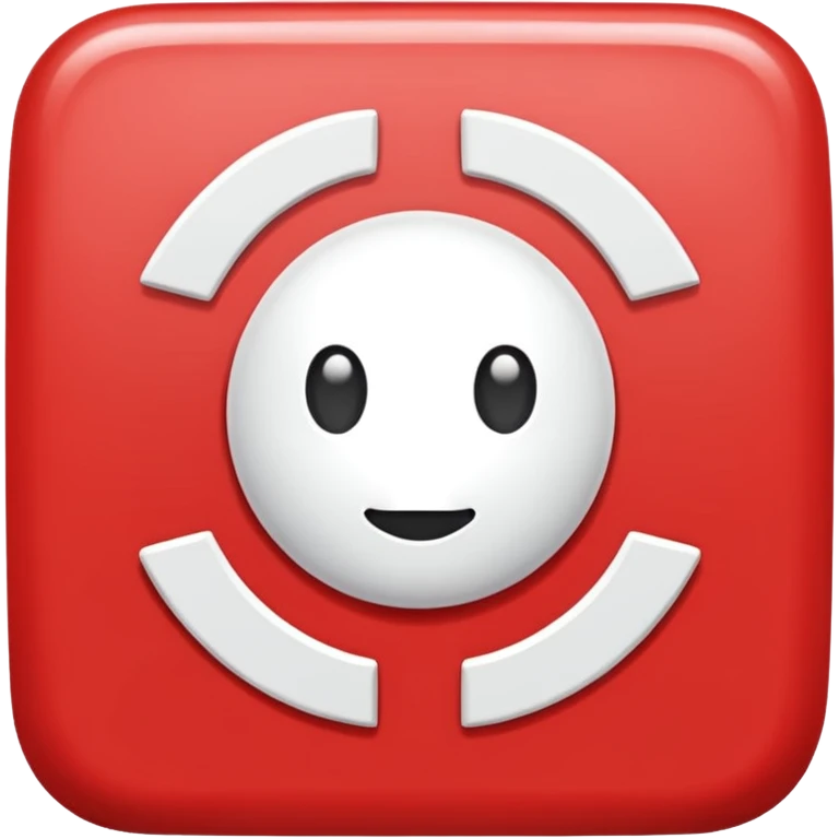 mach mir ein rotes viereck mit einem weißen x drinnen emoji