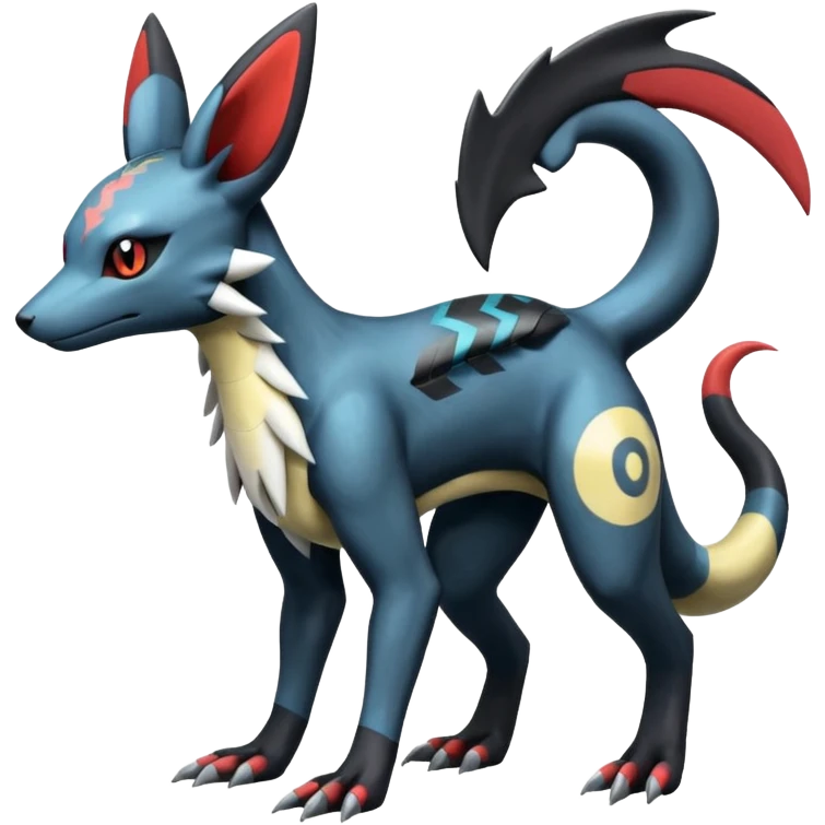 Salandit-Palkia-Umbreon-Silvally-fusion (full body) emoji
