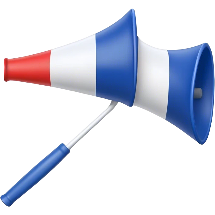 vuvuzela with the French flag emoji