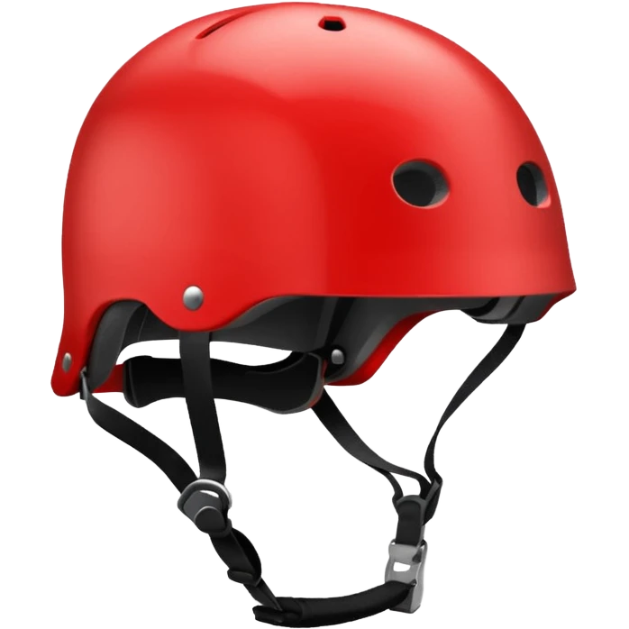red skater helmet emoji