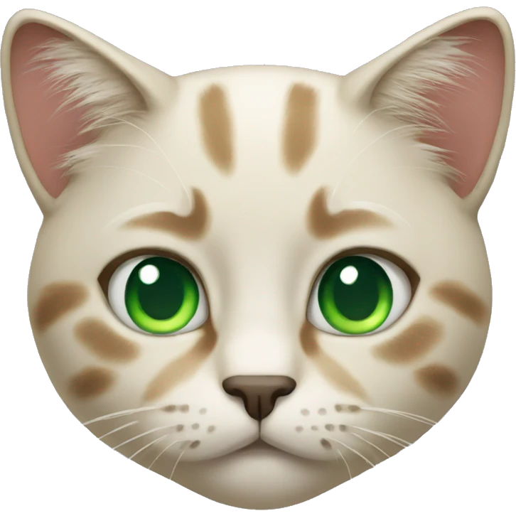 Cat with green eyes  emoji