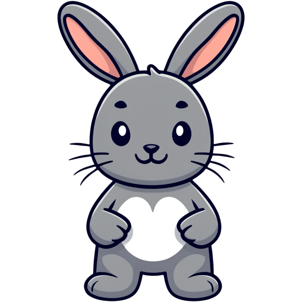 cute bunny rabbit saying buenas noches emoji