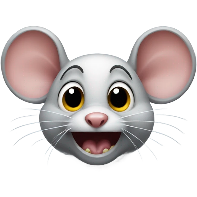 Freaky mouse emoji