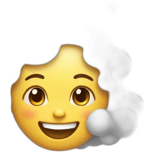 Laughing Girl with foam in the Face emoji
