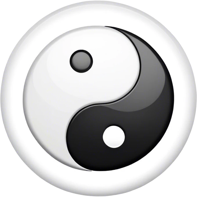 Yin yang emoji