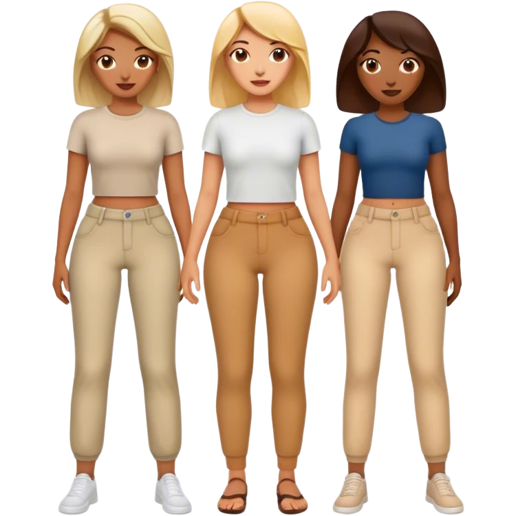Three women’s pants  emoji