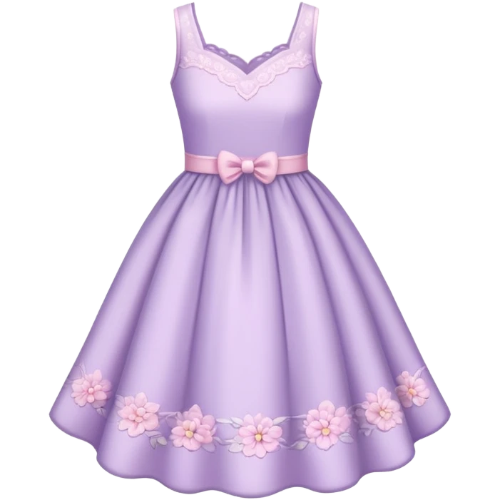 very light lavender rosy dress emoji