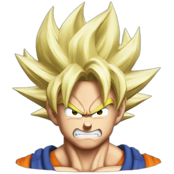 Super Sayian Mad Goku emoji