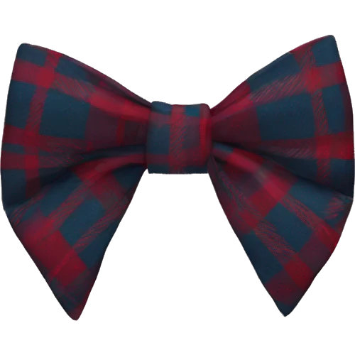 plaid bow emoji