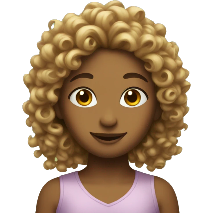 Fairy with curly hair emoji