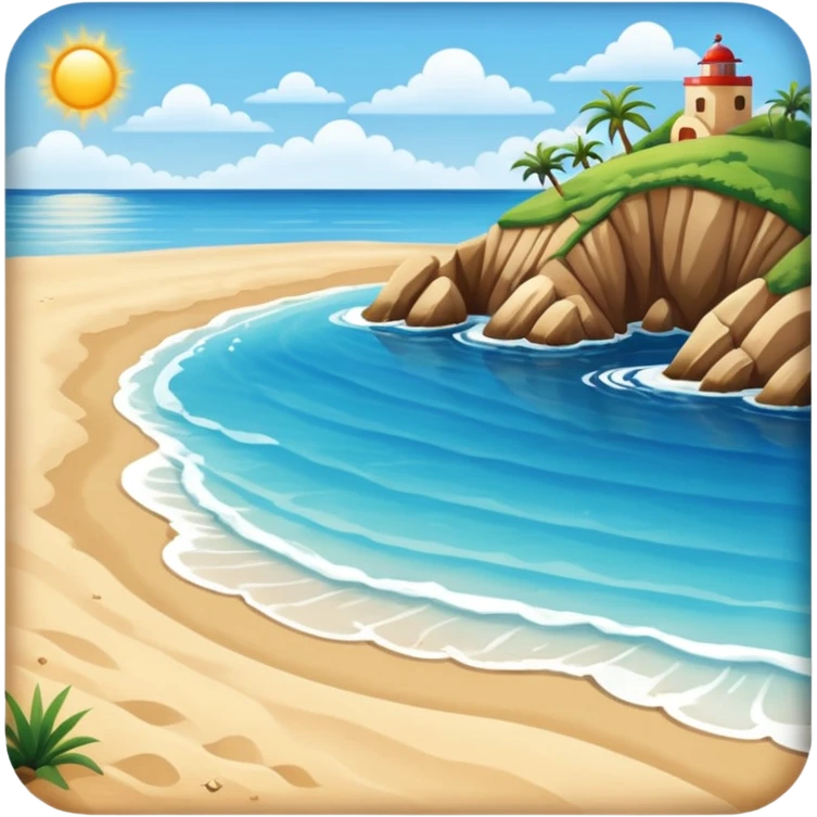 coastal beach emoji