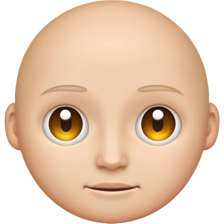 emoji with *NO* eyebrows staring into your soul  emoji