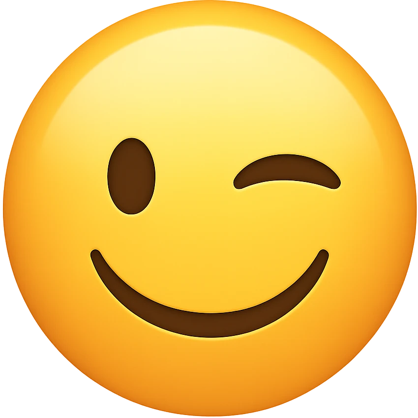 winking face emoji emoji