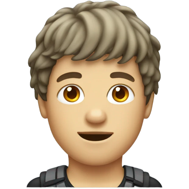 Boy with mullet emoji