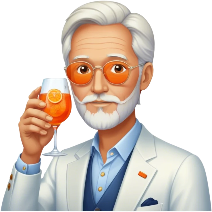 LEE CLOW DRINKING APEROL SPRITZ emoji