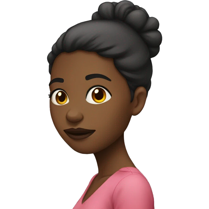Mulher negra segurando bebê  emoji