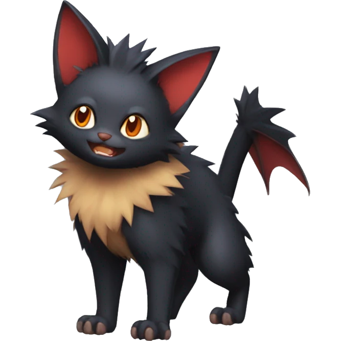 Bat-Torracat-Zorua full body emoji