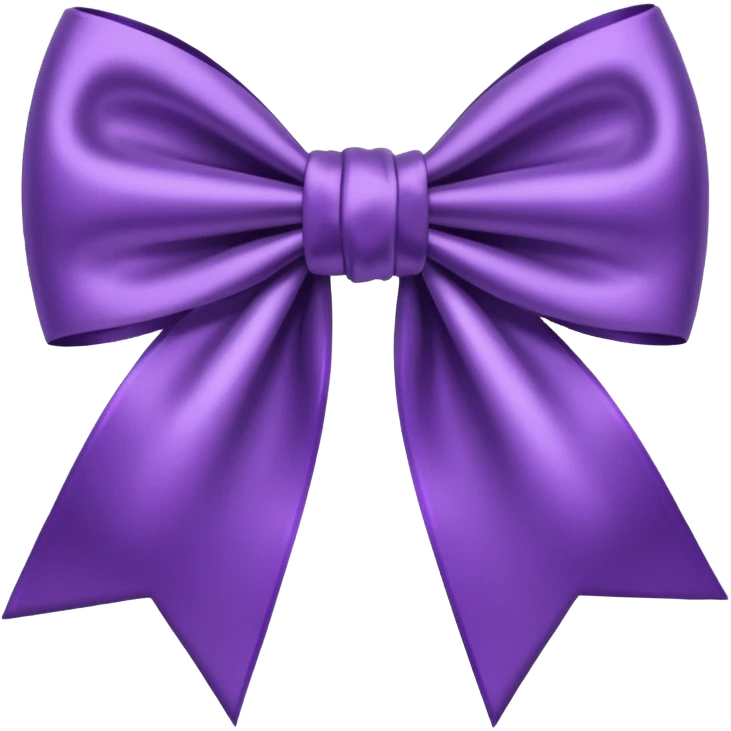 Purple bow emoji