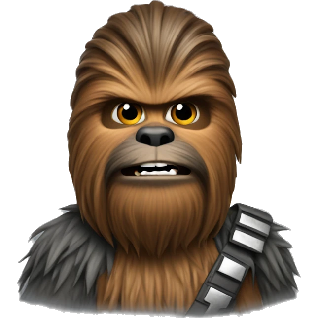 Chewbacca on grey donkey emoji