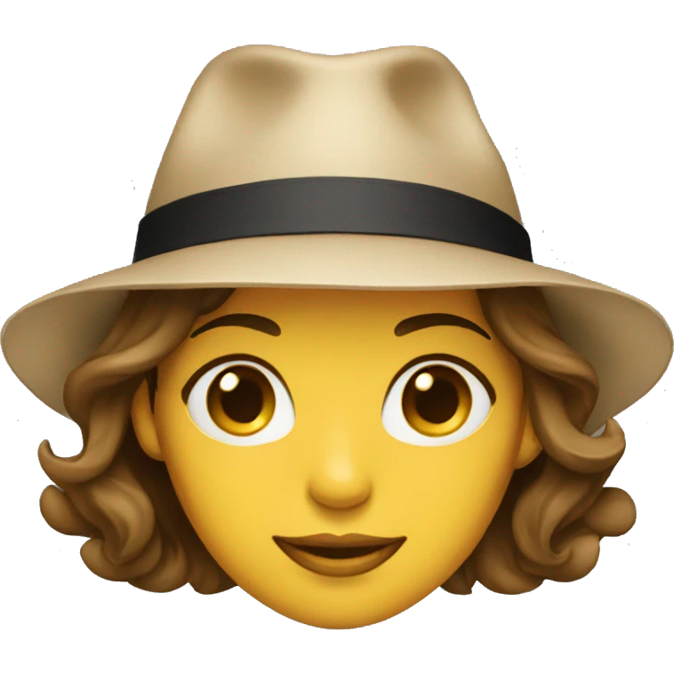 Girl fedora emoji